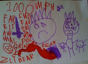 2000 MPH. Favorite animal: Polar Bear; Second favorite animal: Grizzly Bear